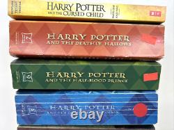 Harry Potter Paperback Lot Complete Series 1-7 + Cursed Child JK Rowling VGUC