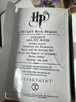 Harry Potter Secret Box Figurines by Department 56 Complete Set Year 2000