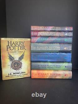 Harry Potter Series Books Complete Set Hard Cover Lot 1-7 & The Cursed Child