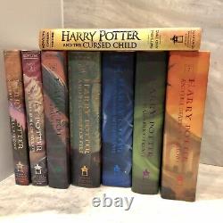 Harry Potter Series Hardcover Book Lot Complete Set 1-7 Plus Cursed Child