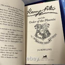 Harry Potter Signature Edition Hardback Boxed Set by J. K. Rowling Complete Set