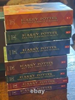 Harry Potter The Complete Series by J. K. Rowling, 7 Volume Box Set, SC/TPB/VGC