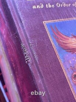 Harry Potter & The Order Of The Phoenix SEALED JK Rowling UK Deluxe 1st Ed HC