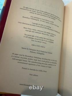 Harry Potter True 1st Edition/Printing Complete Matching 7 Volume Australian Set