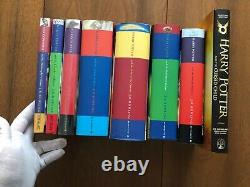 Harry Potter UK Edition First Edition First Printing 1/1 Complete Set