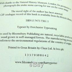 Harry Potter UK First Edition 1/1 Print Adult Complete Hardback Hardcover Books