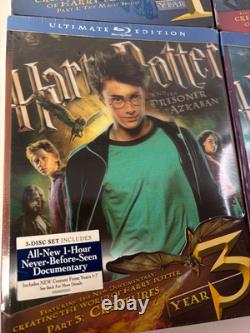 Harry Potter Ultimate Edition Blu-ray Movie Lot Years 1-4 Complete RARE OOP NEW