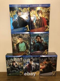 Harry Potter Ultimate Edition BluRay 1-7 Complete RARE OOP (VGC) All 8 Movies
