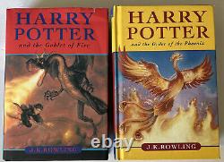Harry Potter Years 1-7 Complete Book Set 6 Hardcover 1 Paperback Raincoast Pub