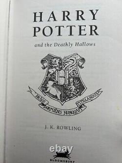 Harry Potter and the Deathly Hallows 1st Edition 2007 Hard Cover