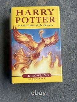 Harry Potter and the Order of the Phoenix Bloomsbury UK 1st Edition 2003 J. K. HC Harry Potter and the Order of the Phoenix Bloomsbury UK 1st Edition 2003 J. K. HC