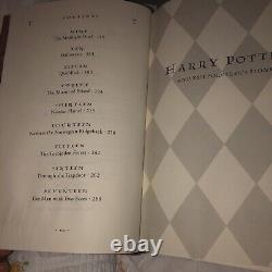 Harry Potter and the Sorcerer's Stone by Rowling 1st Edition 1st Print No Dj