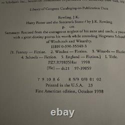 Harry Potter and the Sorcerer's Stone by Rowling True 1st Edition 1st Print