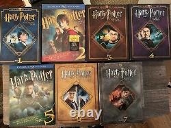 Harry Potter blue-ray Year 1-7. All used except year 2 still sealed