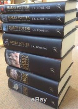 Harry Potter complete Adult Hardback Book Set 1ST FIRST EDITION 1ST PRINT vgc