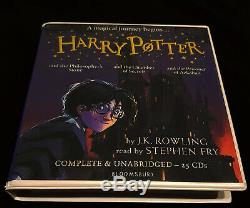 Harry Potter complete set of audiobooks 1-7. Read by Stephen Fry. 103 CD's. BNIB