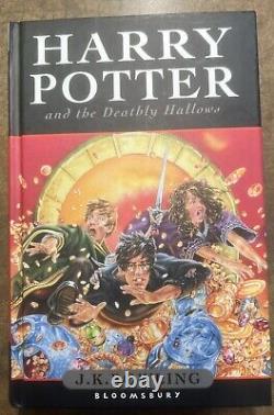 Harry Potter + the Deathly Hallows ROWLING 1ST UK EDITION English Printed In Ger