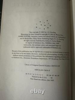 Harry potter HC Complete Set Ist American Edition All books First Print Error