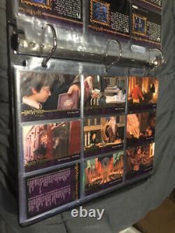 Harry potter tcg movie cards yrs. 1 thru 8 complete sets & binders 1/1