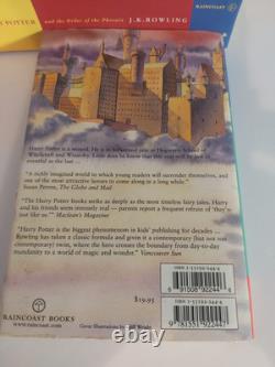 J K Rowling Harry Potter Complete HC/DJ Set Books 1-7 Bloomsbury/Raincoast 1st