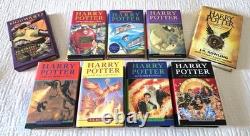 J K Rowling Harry Potter Complete HC Set Book 1-7+ Bloomsbury/Raincoast Lot of 9