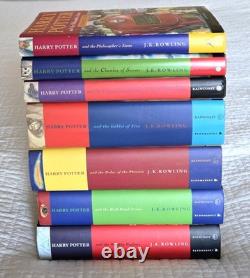 J K Rowling Harry Potter Complete HC Set Book 1-7+ Bloomsbury/Raincoast Lot of 9
