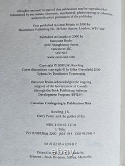 J K Rowling Harry Potter Complete HC Set Book 1-7+ Bloomsbury/Raincoast Lot of 9
