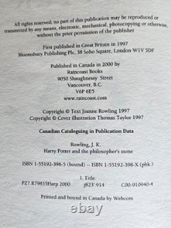 J K Rowling Harry Potter Complete HC Set Books 1-7 Bloomsbury/Raincoast Lot of 7