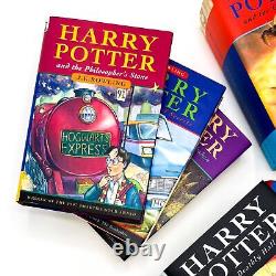 J K Rowling / Harry Potter Series Complete Set of UK Editions Sorcerer's 1st ed