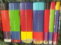 J K Rowling Signed Harry Potter complete Box set all 7 signed by her