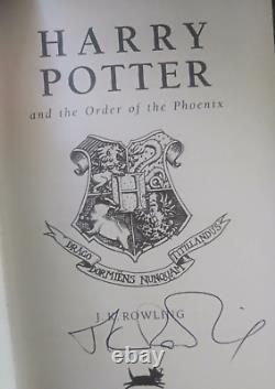 J K Rowling Signed Harry Potter complete Box set all 7 signed by her