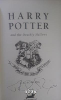 J K Rowling Signed Harry Potter complete Box set all 7 signed by her