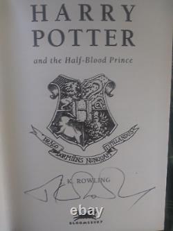 J K Rowling Signed Harry Potter complete Box set all 7 signed by her