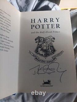 J K Rowling Signed Harry Potter complete Box set all 7 signed by her