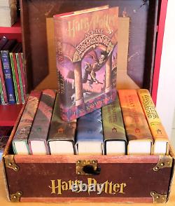 JK Rowling Harry Potter 1st Edition HCDJ Trunk Set Lot 1-7, Cursed Child, Beedle