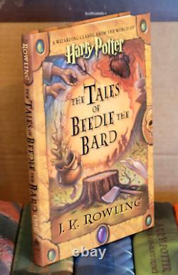 JK Rowling Harry Potter 1st Edition HCDJ Trunk Set Lot 1-7, Cursed Child, Beedle