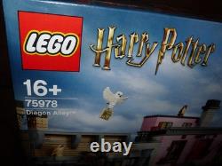 LEGO Harry Potter Diagon Alley (75978) New Sealed Retired Set HUGE 5544 pcs NIB