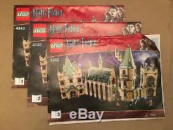 LEGO Harry Potter Hogwarts Castle 4842 & 4867 Both 100% Complete Without Box