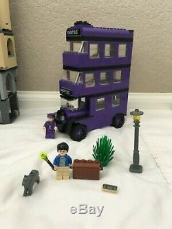 Lego Harry Potter Sets 4755/4757 Knight Bus, Hogwarts, Complete, Rare, 9 Figures