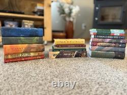 Lot 18 HARRY POTTER Books J. K. Rowling Complete Set 1-8 & 10 Extras HB Quidditch