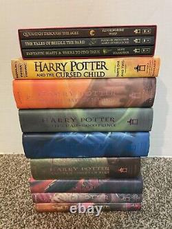 Lot of 11 Harry Potter Hardcover Books Complete Series J. K Rowling + Bonus Books