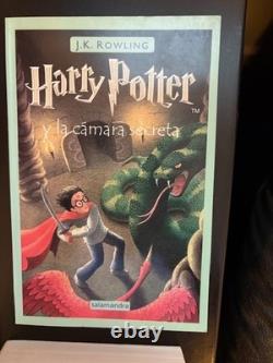 Lot of 4 Harry Potter en español (in Spanish) Yrs. 1,2,3,6 mix HC/PB/VG to FINE
