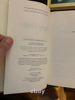 Lot of 4 Harry Potter en español (in Spanish) Yrs. 1,2,3,6 mix HC/PB/VG to FINE