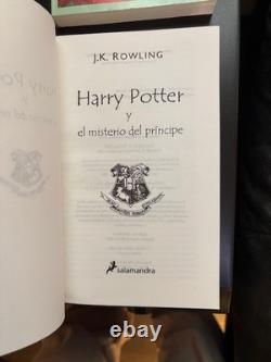 Lot of 4 Harry Potter en español (in Spanish) Yrs. 1,2,3,6 mix HC/PB/VG to FINE