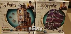 Lot of 6 Harry Potter 3d Puzzles Complete Collection
