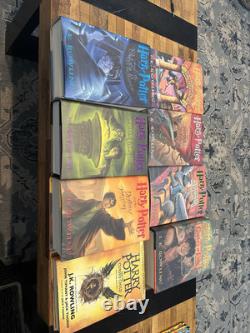 Lot of 8 HARRY POTTER #1-7 + Cursed Child Complete Set HARDCOVER JK Rowling