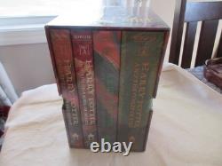 NEW SEALED Harry Potter Hardcover Book Set (Books 1-4) Dust Jackets Complete