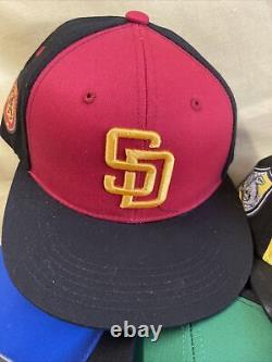 NEW San Diego Padres Harry Potter Theme Night Complete Set Of 4 Hats Gryffindor