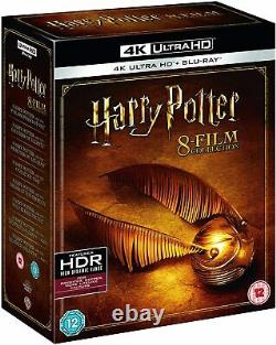 New 16 Disc Harry Potter Complete 8 Film Collection 4k Ultra Hd + Blurays Boxset