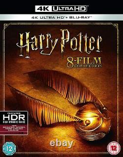 New 16 Disc Harry Potter Complete 8 Film Collection 4k Ultra Hd + Blurays Boxset